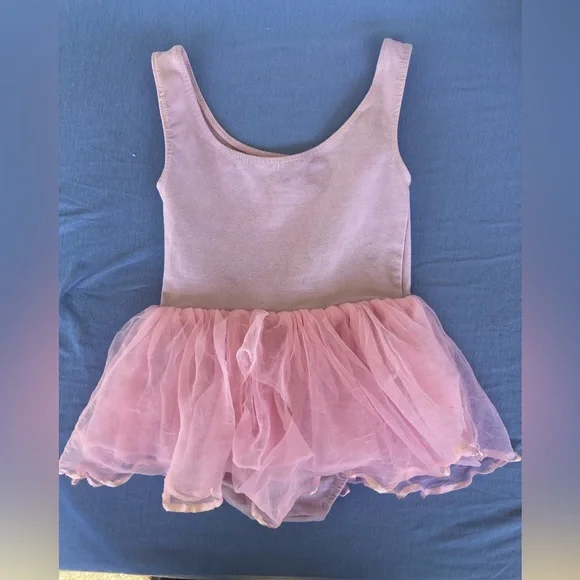 💕🩰💕Disney Princesses Pink Dance Costume with Tulle Skirt - Picture 2 of 7